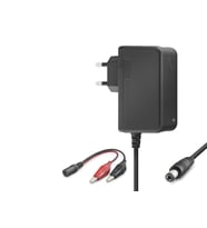 12V 1.2A 14.4W Krokodil Uç Akü Şarj Adaptörü - Siyah B5056