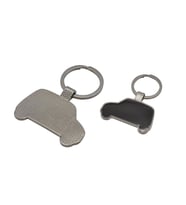 Araba Tasarımlı Metal Unisex Anahtarlık  (Gri)