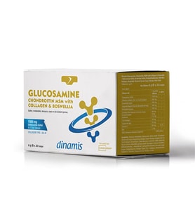 Dinamis Glucosamine Chondroitin MSM With Collagen Boswellia 6 gr x 30 Saşe