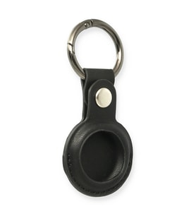 Airtag Anahtarlık Deri Kılıf - Siyah