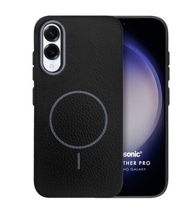 Microsonic Samsung Galaxy S25 Edge Kılıf MagLeather Pro Siyah (Siyah)