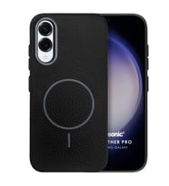 Microsonic Samsung Galaxy S25 Edge Kılıf MagLeather Pro Siyah (Siyah)