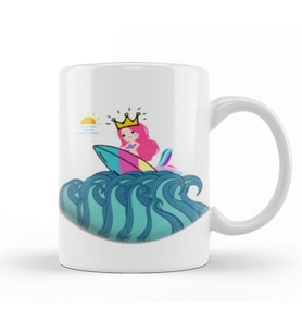 Mermaid Sea Queen Kupa Bardak Porselen