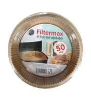Filtermax Yağlı Airfryer Fırın Fritöz Tepsi Pişirme Kızartma Kağıdı - Yuvarlak - 20 Cm. - 50 Adet