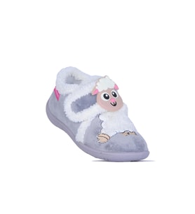 Gezer 03366 Kız Çocuk Panduf Ayakkabı (Gri)