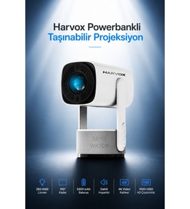 Taşınabilir 4K Destekli 1080P Android Sinema Projektörü