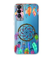 PrintiFy Teco Pova Neo ile Uyumlu 1mm Slim Fit Nazar Boncuğu 6 Baskılı Şeffaf  Kılıf