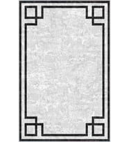 Eliana Home Baskılı, Yıkanabilir Kaymaz Taban Salon Halısı LNA1573-HT363 100x150 cm (Gri)