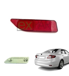 TOYOTA COROLLA ARKA TAMPON REFLEKTÖRÜ SAĞ TARAF 2010 - 2012 MODEL MAKYAJLI COROLLA ARKA KEDİ GÖZÜ