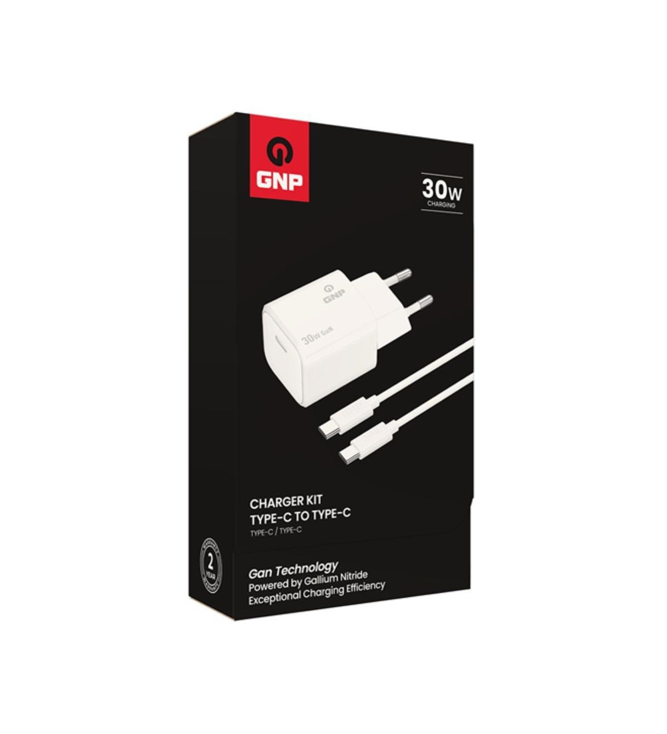 Gnp 30w Gan Type-c To Type -C Seyahat Şarj Aleti Beyaz