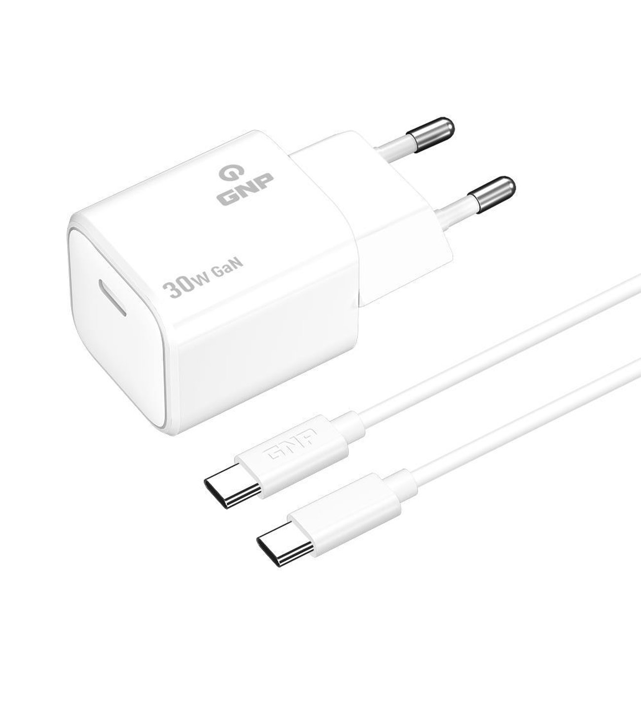 Gnp 30w Gan Type-c To Type -C Seyahat Şarj Aleti Beyaz