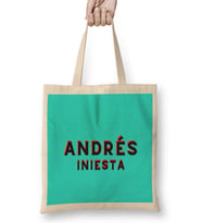 Andrés Iniesta Art Gift Bez Çanta Uzun Saplı
