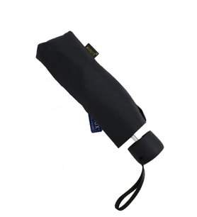 Mini Siyah Fiber Cep Şemsiye, 7 Tel, 17 cm, Unisex, Pratik ve Şık