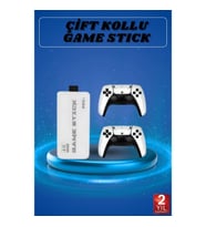 Mey İthalat® Game Stick 4K Retro Çift Kollu Atari Oyunlari +20000 Oyunlu Konsol Nostalji
