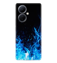 Vivo V29 Lite Kılıf Silikon Desen Özel Seri Blue Fire 1678