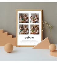 Anneye 4 Fotoğraflı 30 X 40 Çerçeve (Ahşap)