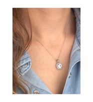 Baget Taşlı Gümüş Kolye (STD)