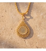 Altın Kaplama Çeyrek Altınlı Kolye  45 CM BND-180
