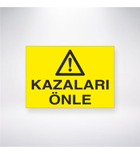 Kazanları Önle 21x28 Arkası Yapışkanlı Levha