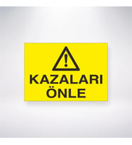 Kazanları Önle 21x28 Arkası Yapışkanlı Levha