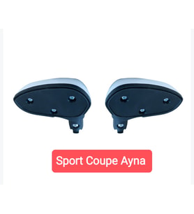Akülü 12 Volt 8095 Beyaz Sport Coupe Modeli İçin Sağ ve Sol Ayna Beyaz