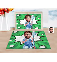 BK Gift Kişiye Özel Erkek Diş Hekimi Karikatürlü 1000 Parça Profesyonel Puzzle-2