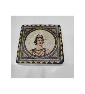 Doğal Taşlı Dekoratif Banyo Gider Kapağı, 10x10 cm, şık tasarım
