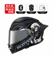 FF871 Cyber Motosiklet Kaskı Spoiler Mod Full Face Kask