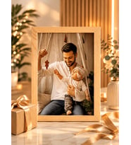 Kişiye Özel Uv Hd Kalitede Fotoğraf Baskısı Natürel Ahşap Tablo 30x40 Hediye Paketli Kutusuyla