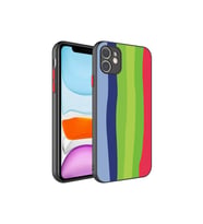 Apple iPhone 11 Uyumlu Kılıf Kamera Korumalı Renkli Temperli Zore X-Cam Kapak (Model 4)