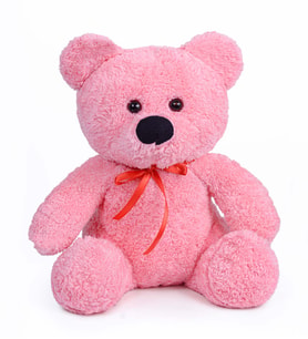 40 cm Sevimli Ayıcık (%100 Yerli) (Pembe)