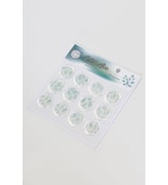Mühürcüm 12 Adet Hazır Kendinden Yapışkanlı Okaliptüs Sticker Mühür KYSM106