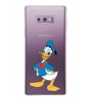Samsung Galaxy Note 9 Kapak Donald Duck Tasarımlı Şeffaf Silikon Kılıf