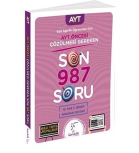 Karekök Yayınları Karekök 2023 1.dönem Ayt Son 987 Soru ( Eşit Ağırlık ) (Çok Renkli)