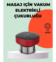 Northcity Taşınabilir Elektrikli Kupa Terapisi Masaj Cihazı Boyun Sırt Bacak - Vakumlu Şarjlı Masaj Aleti