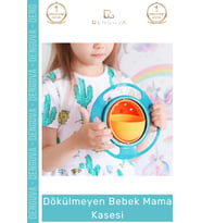 Özle Üretim Bpa İçermeyen Pratik Kolay Temizlenir Eğlenceli Asla Dökülmeyen Bebek Mama Kasesi
