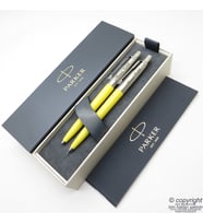 Parker Jotter Original Sarı Tükenmez Kalem + 0.5 Versatil (uçlu) Kalem Set  İsme Özel Kalem  Hediyelik Kalem