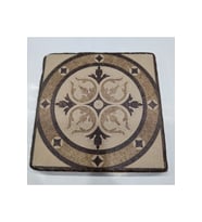 Doğal Taş Dekoratif Banyo Gider Kapağı Süsü 10x10 Cm