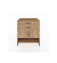 Kronos Şifonyer 2 Raflı 2 Çekmeceli 2 Kapaklı 88x59x96 Çam-Çam