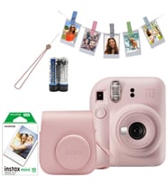 Fujifilm İnstax Mini 12 Fotoğraf Makinesi+Askı+pil+10'lu film+Çanta+Mandal pembe