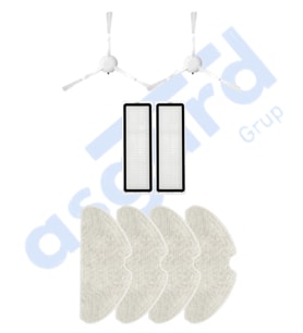 Dreame F9 PRO Uyumlu 2 Yan Fırça 2 Filtre 4 Mop PKT-iasgf0000272