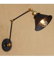 MYLİGHTS AKROBAT ÜÇ MAFSALI APLİK DUVAR LAMBASI (Siyah)