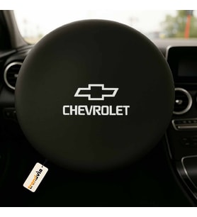 Chevrolet Marka Araba Direksiyon Kılıfı Siyah  Direksiyon Koruyucu Penye Kumaş Kaplama