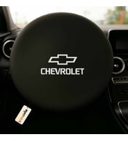 Chevrolet Marka Araba Direksiyon Kılıfı Siyah  Direksiyon Koruyucu Penye Kumaş Kaplama