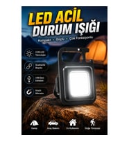 Mıknatıslı USB Şarjlı 800 Lümen LED Acil Durum Feneri