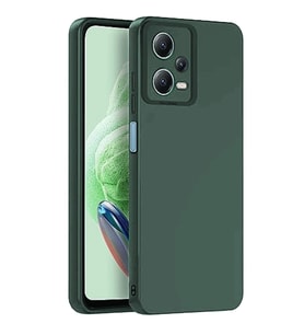 Xiaomi Redmi Note 12 Pro 5g Kılıf Nano İçi Kadife Silikon - Koyu Yeşil