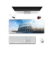 SonicTouch Klavye Mousepad 32x70cm Dikişsiz Pürüzsüz Sıvı Geçirmez Kaymaz Taban Mavi Kolezyum