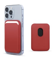 Microsonic Apple iPhone 14 Pro Max Leather Wallet MagSafe Kırmızı