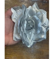 19X14 CM GÜMÜŞ GRİ RENK BROŞ TÜRBAN BROŞ ABİYE BROŞ NİŞANLIK BROŞ YAKA İĞNESİ