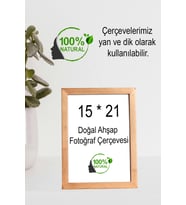 15*21 Tekli Çerçeve (Akçaağaç Rengi )